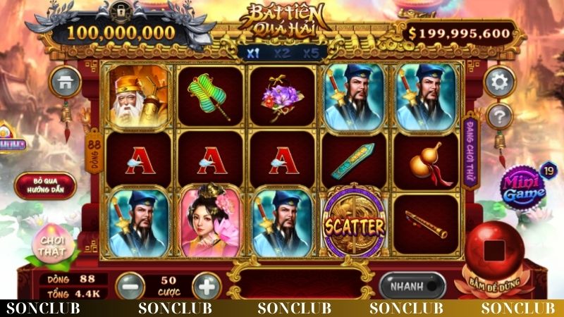 Các biểu tượng đặc biệt trong slot Bát Tiên Quá Hải