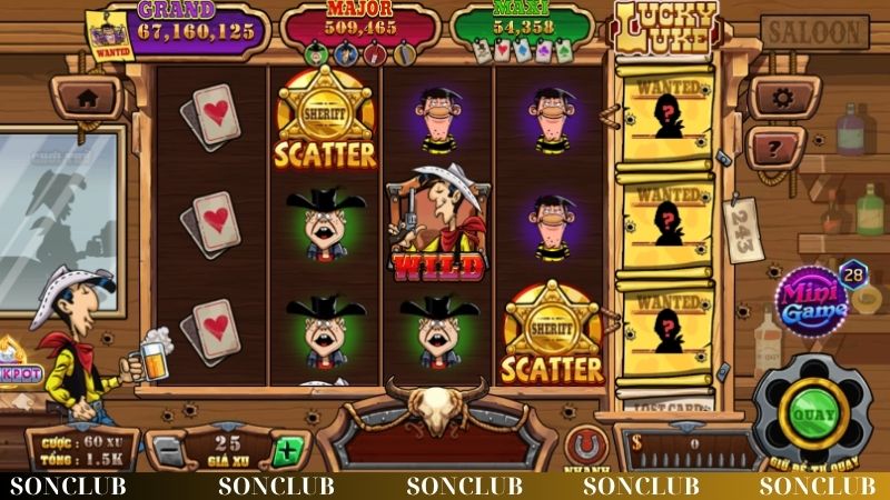 Chơi game Lucky Luke SONCLUB an toàn, minh bạch
