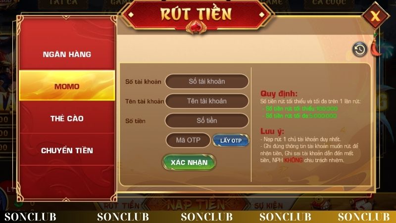 Cách rút tiền nhanh chóng về tài khoản hội viên